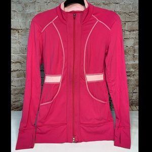 LUCY TECH ZIPPERED JACKET PINK S